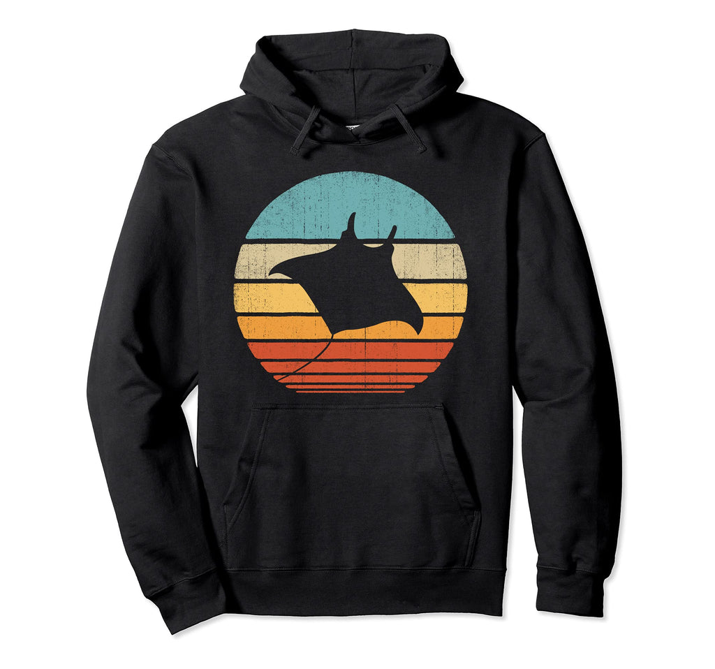 Stingray 60S 70S Sunset Sea Animal Hoodie - Minimalist Print Men Women - T-Shirt, Sweatshirt, Hoodie