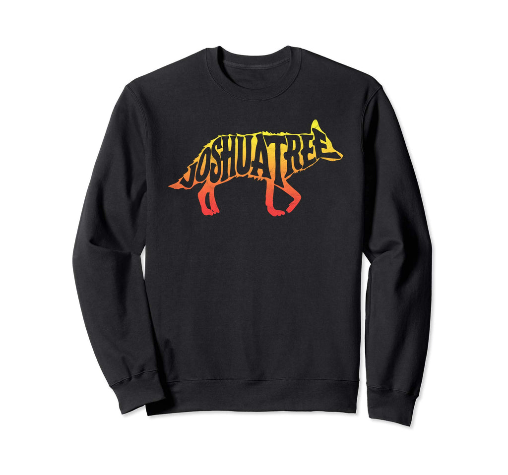 Joshua Tree National Park Sunset Coyote Sweatshirt - Trendy Graphic Unisex - T-Shirt, Sweatshirt, Hoodie
