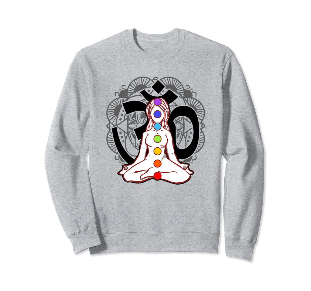 Chakra Chakras Aligned Meditation Sweatshirt - Graphic Print Men Women - T-Shirt, Sweatshirt, Hoodie