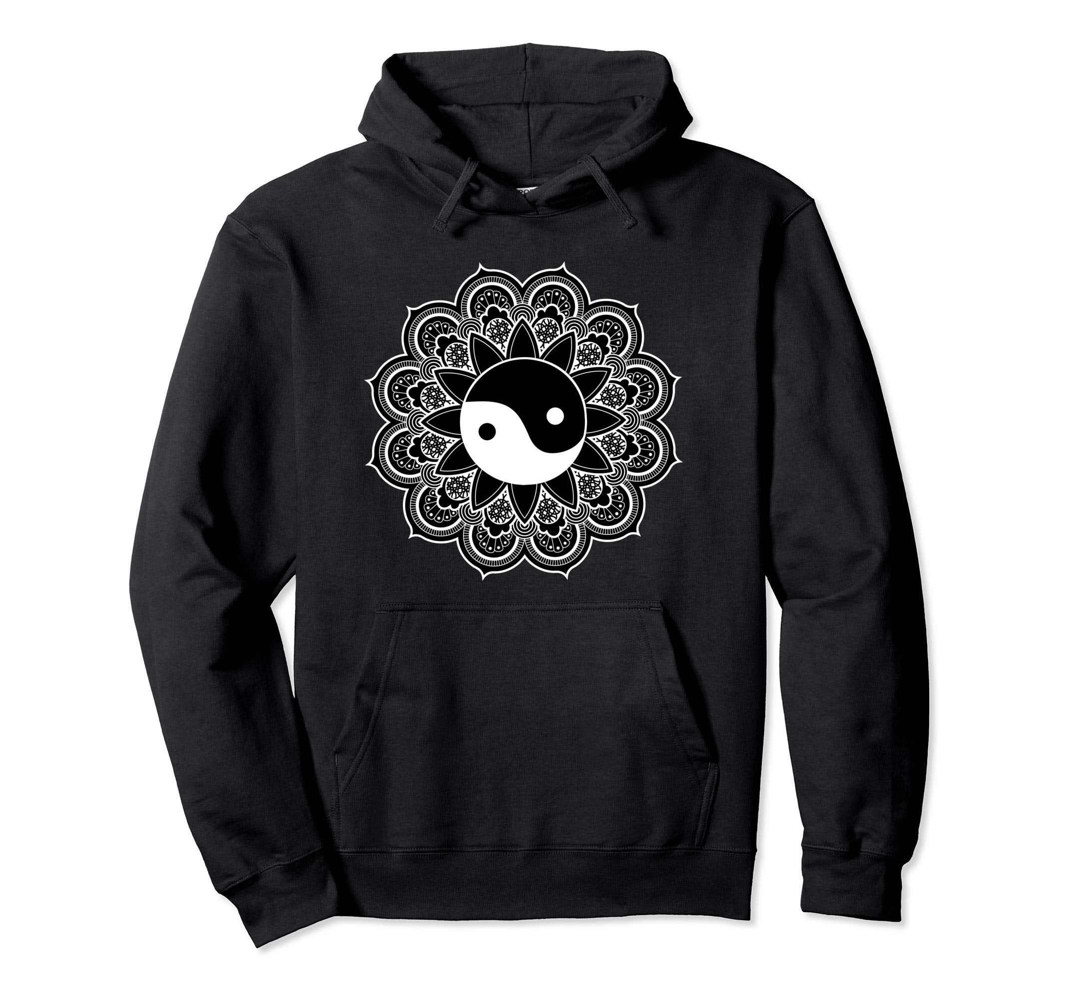 Yin Yang Mandala Art Taoism Hoodie - Casual Everyday Wear for Adults - T-Shirt, Sweatshirt, Hoodie