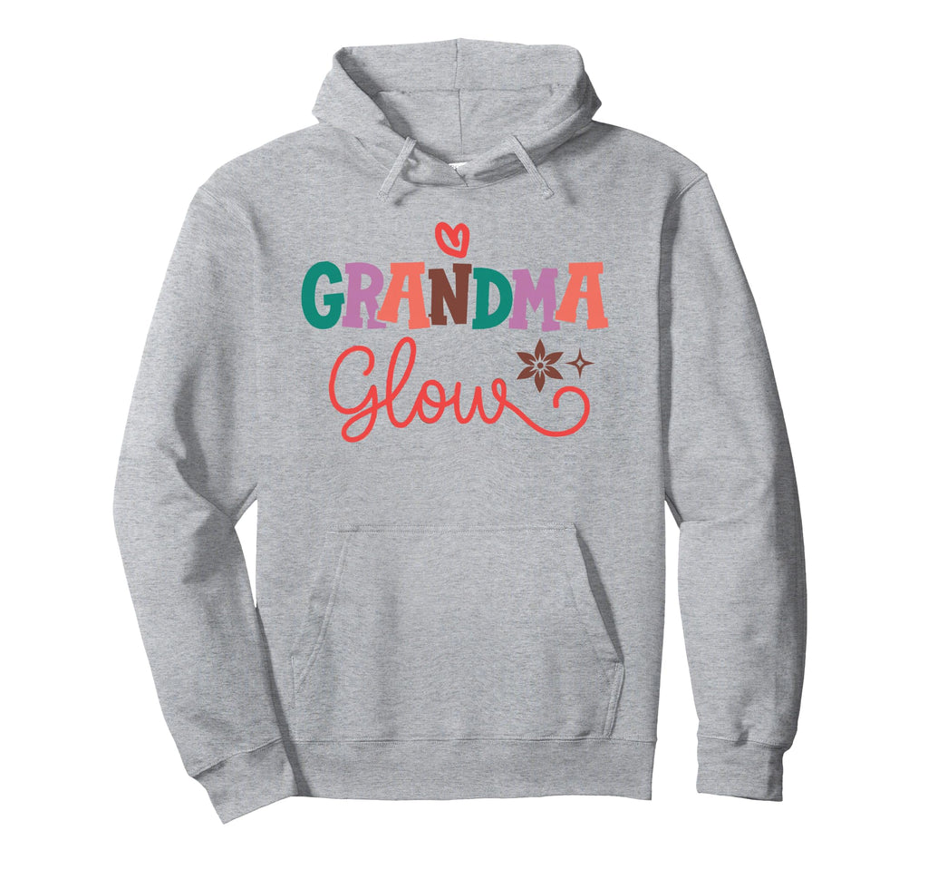 Grandma Glow Lettering Mothers Day Artwork Hoodie - Minimalist Print Unisex - T-Shirt, Sweatshirt, Hoodie