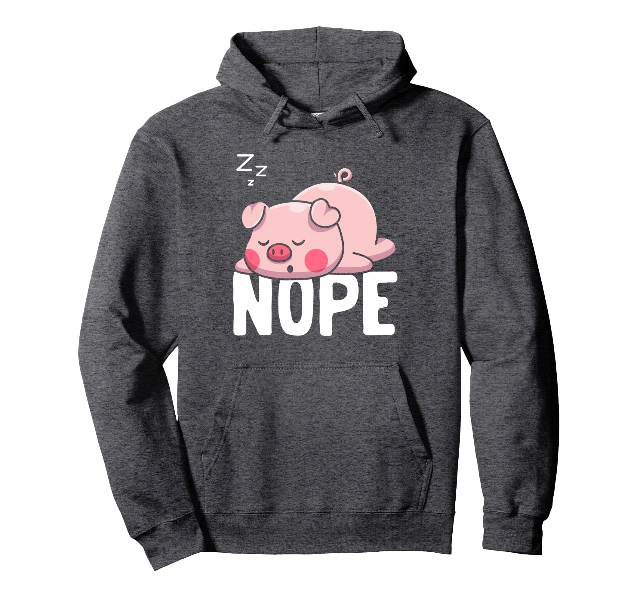 Pig Owner Nope Agriculture Swine Flu Funny Hoodie - Unique Graphic Unisex - T-Shirt, Sweatshirt, Hoodie