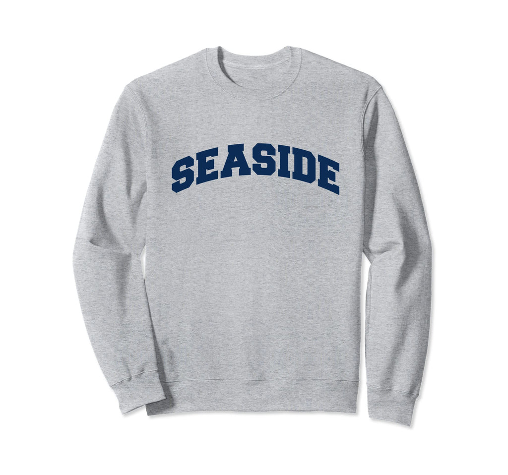 Grey Seaside Sweatshirt - Custom Art Print Men Women - T-Shirt, Sweatshirt, Hoodie
