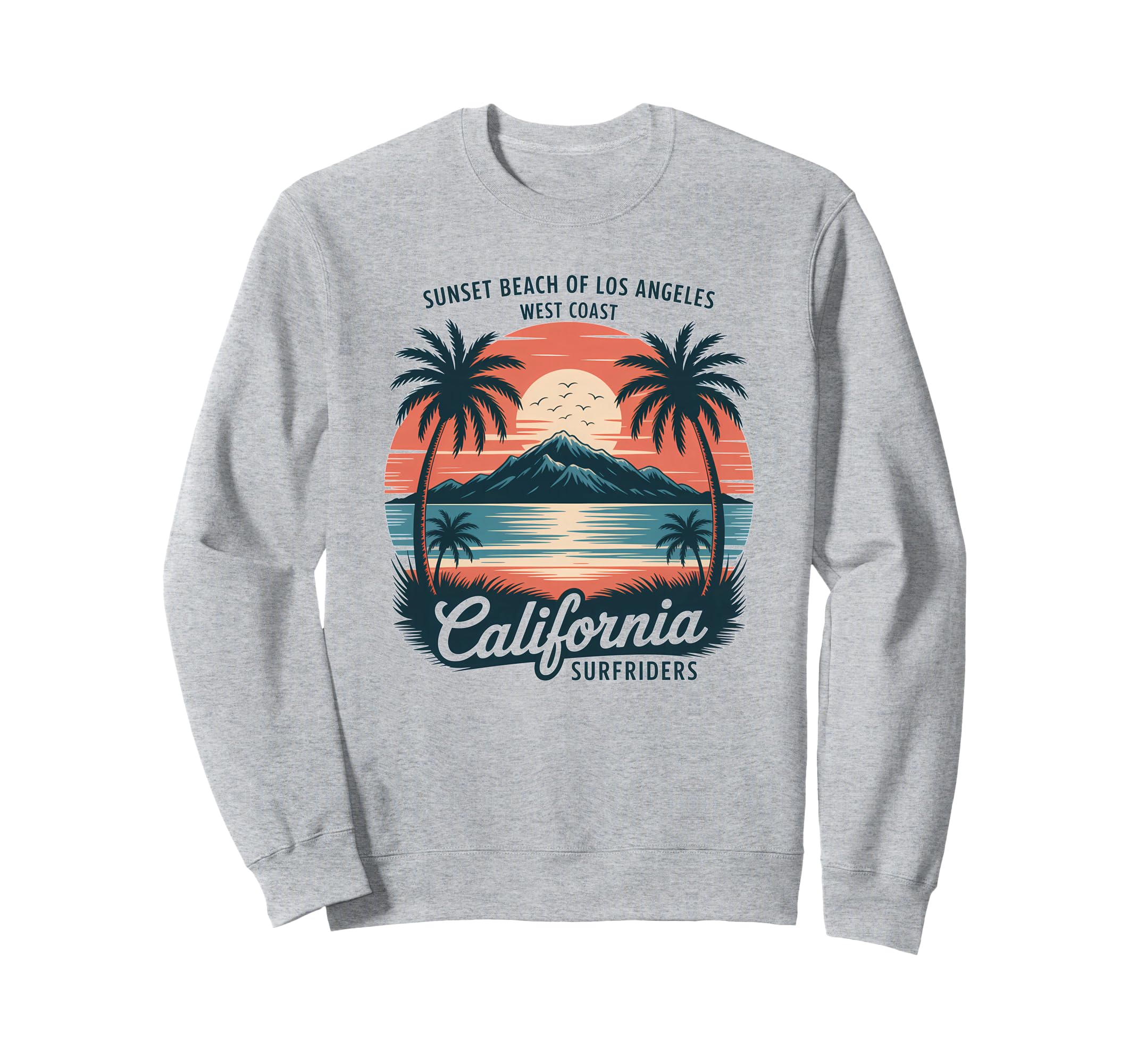 California Beach Summer Vibes Sweatshirt - Aesthetic Graphic Men Women - T-Shirt, Sweatshirt, Hoodie