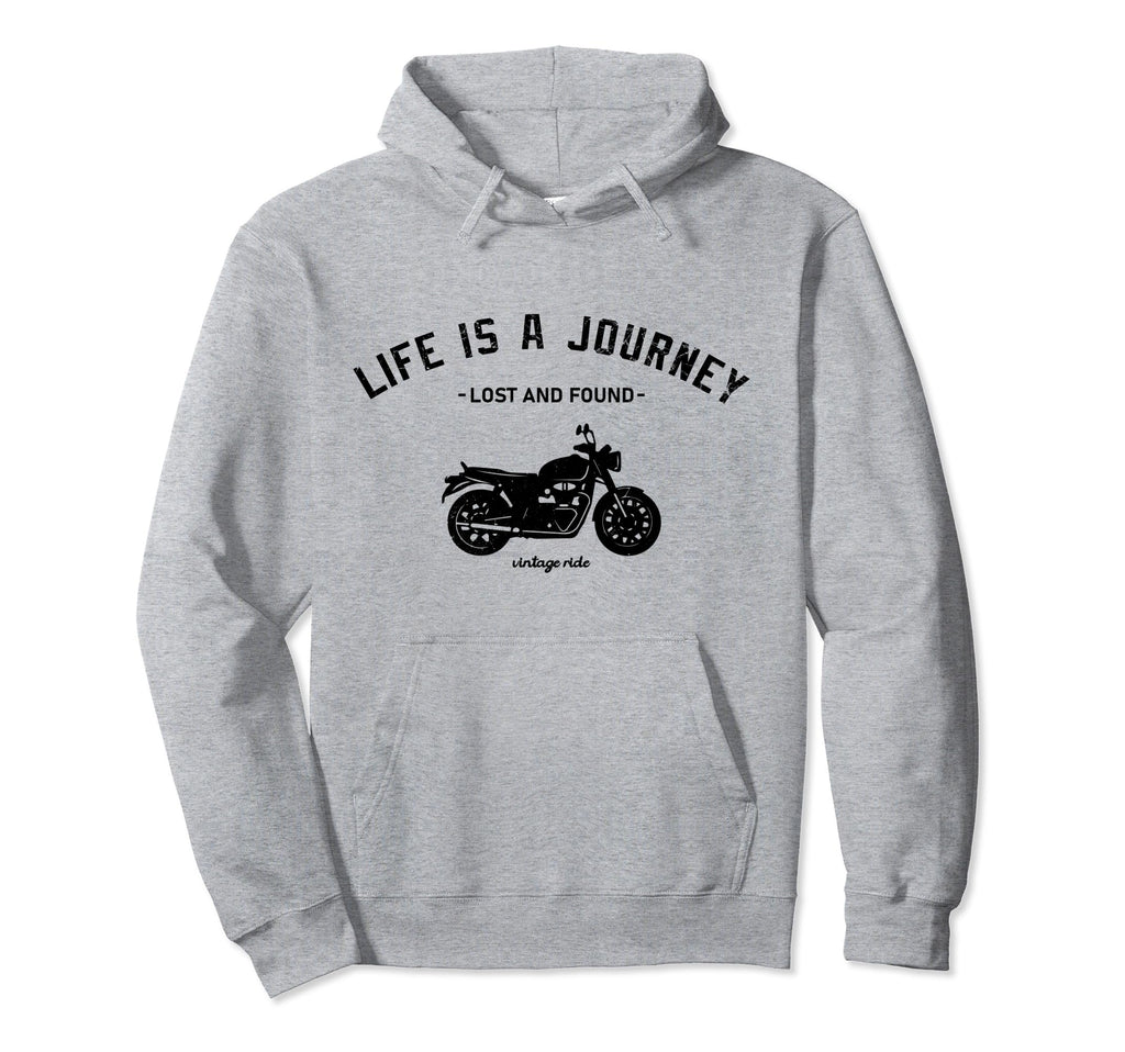 Bike Funny Life Is Journey Fashionable Hoodie - Trendy Graphic Unisex - T-Shirt, Sweatshirt, Hoodie