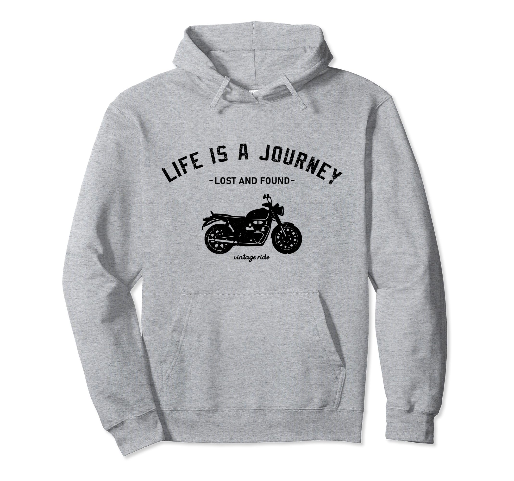 Bike Funny Life Is Journey Fashionable Hoodie - Trendy Graphic Unisex - T-Shirt, Sweatshirt, Hoodie