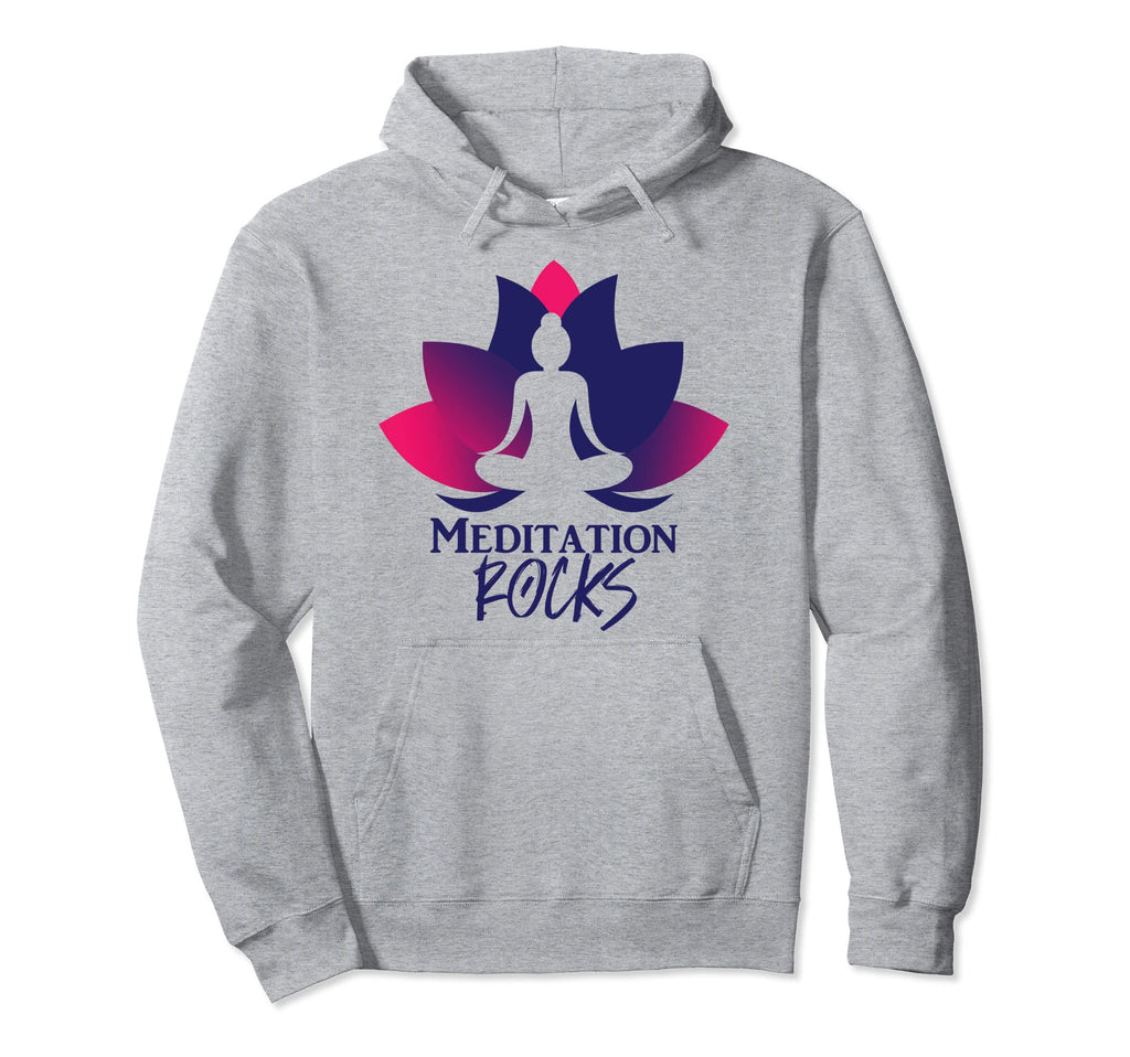 Meditation Rocks Funny Zen Yoga Hoodie - Unique Graphic for Adults - T-Shirt, Sweatshirt, Hoodie