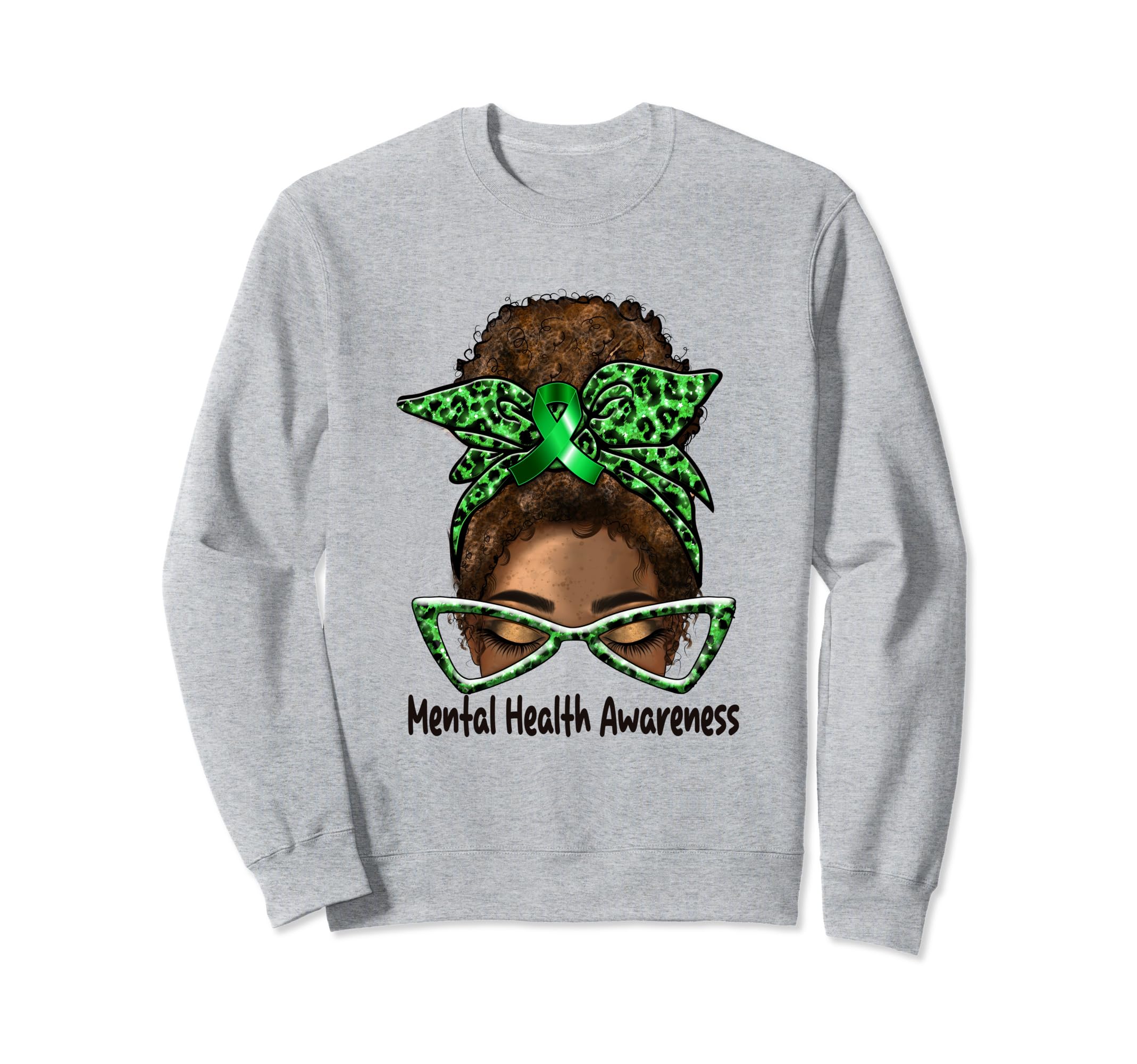 Afro African American Black Mental Sweatshirt - Novelty Apparel Men Women - T-Shirt, Sweatshirt, Hoodie