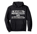 Distressed Warning Motorcycles Are Hoodie - Minimalist Print Unisex - T-Shirt, Sweatshirt, Hoodie