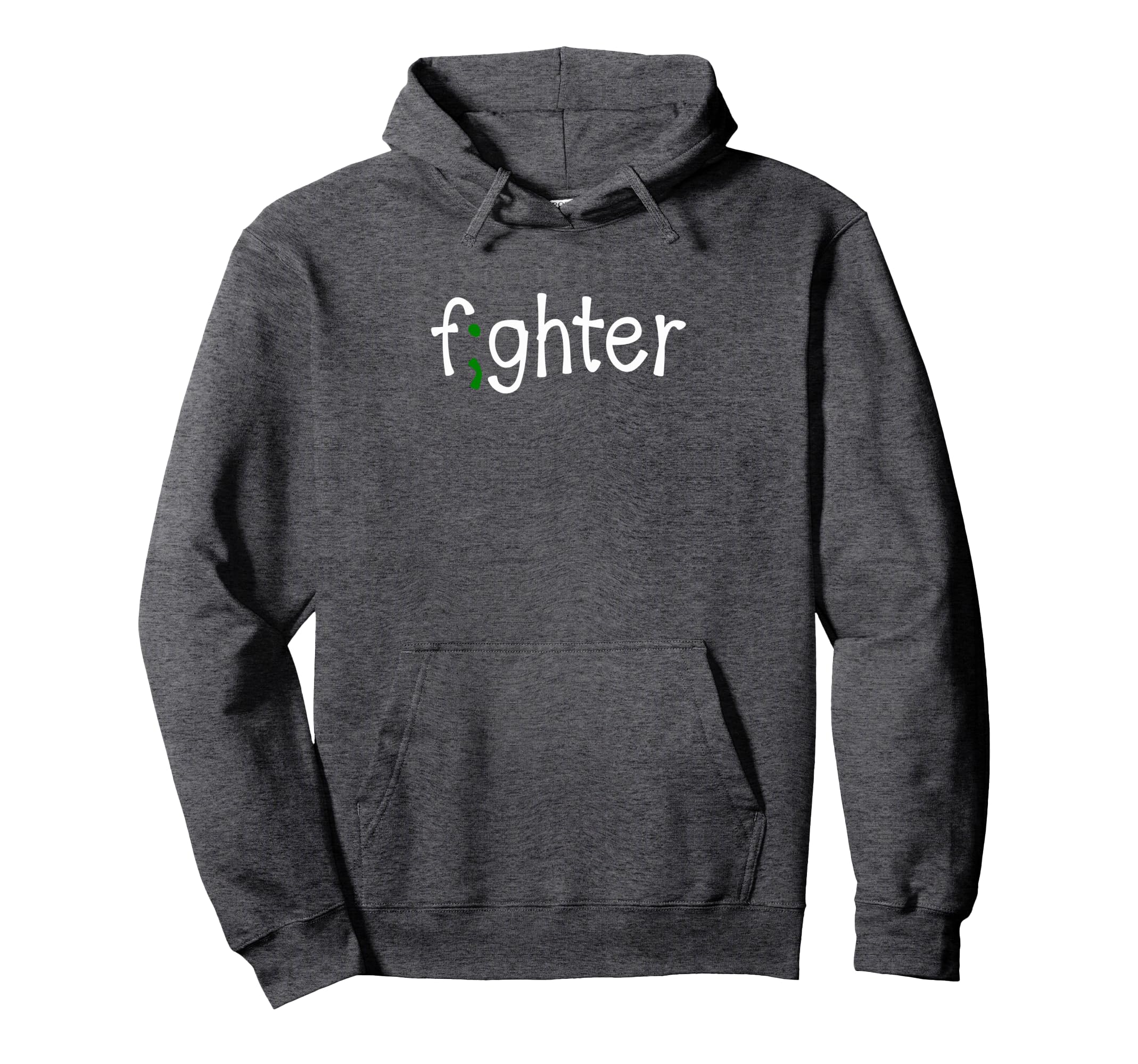 Fighter Semi Colon Mental Health Hoodie - Casual Everyday Wear Unisex - T-Shirt, Sweatshirt, Hoodie