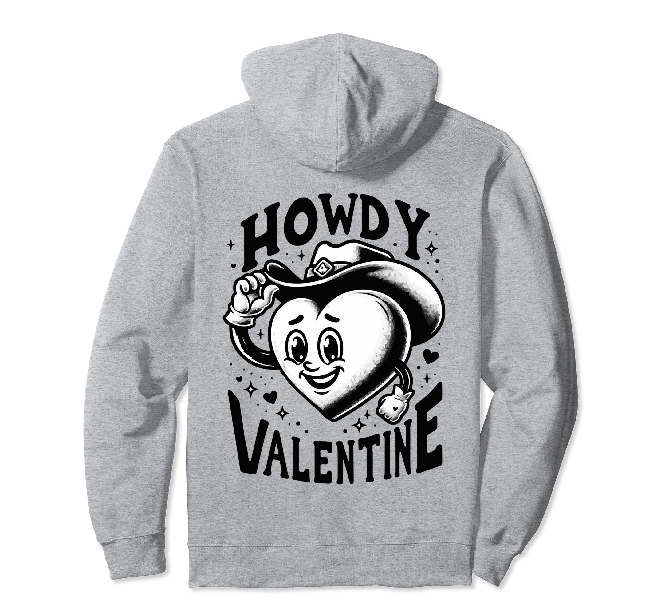 Howdy Valentine Cowgirl Western Hoodie - Aesthetic Graphic Unisex - T-Shirt, Sweatshirt, Hoodie
