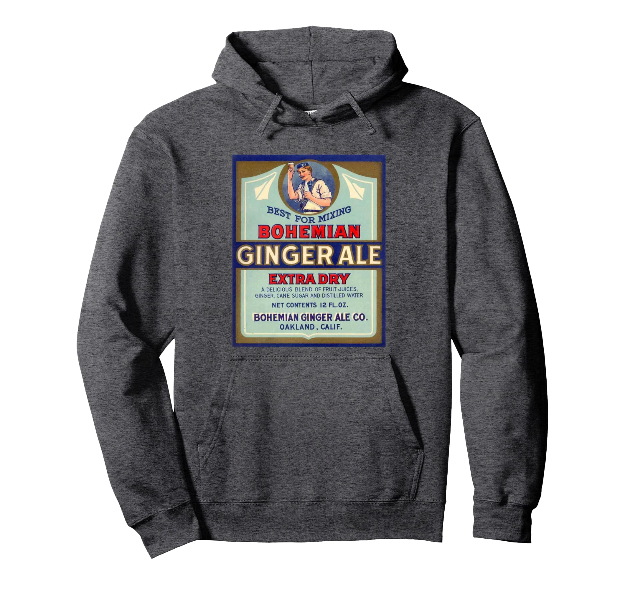Bohemian Ginger Ale Extra Dry Hoodie - Aesthetic Graphic Unisex - T-Shirt, Sweatshirt, Hoodie