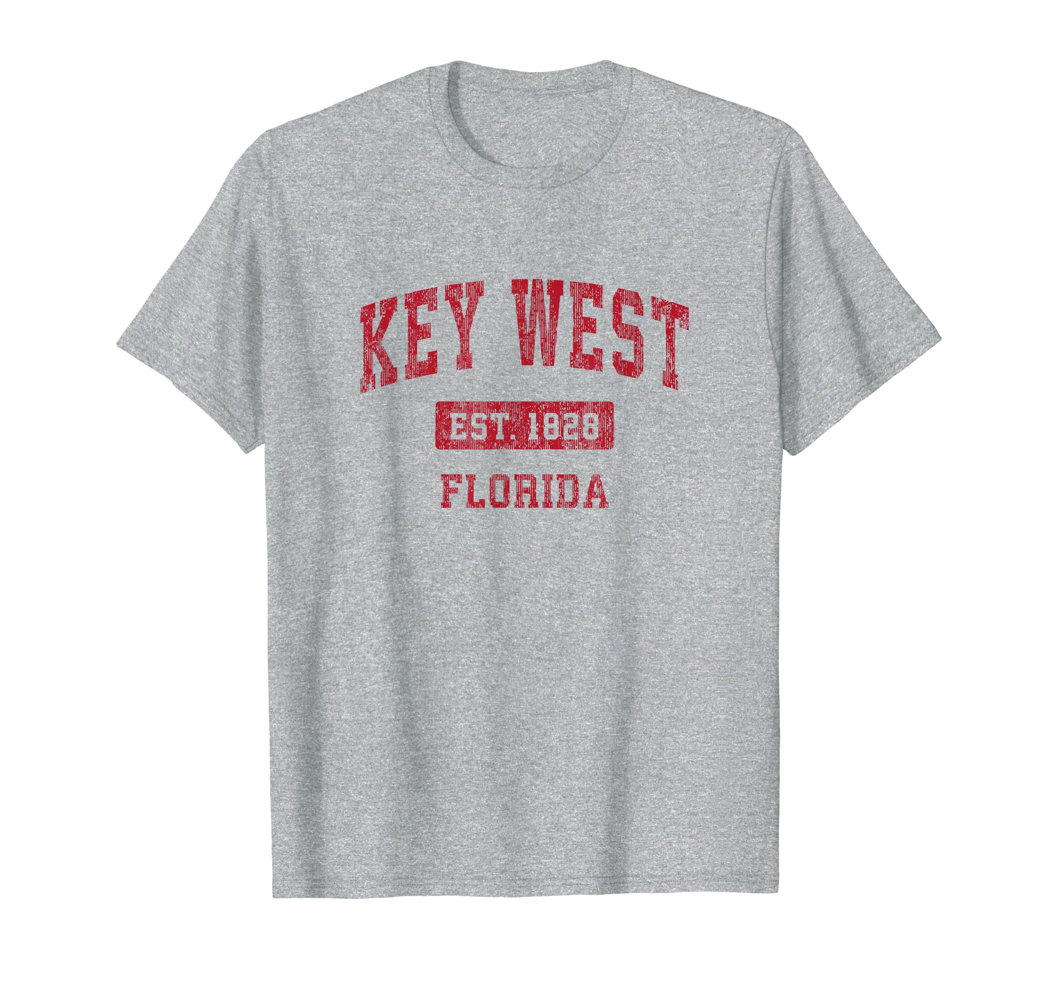 Key West Florida Fl Sports Red T-Shirt - Graphic Print for Adults - T-Shirt, Sweatshirt, Hoodie