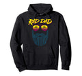 Rad Dad Beard Synthwave 80S Hoodie - Aesthetic Graphic Men Women - T-Shirt, Sweatshirt, Hoodie