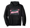 Miami Vaperwave Synthwave 80S Palm Trees Hoodie - Fun Novelty Design Unisex - T-Shirt, Sweatshirt, Hoodie