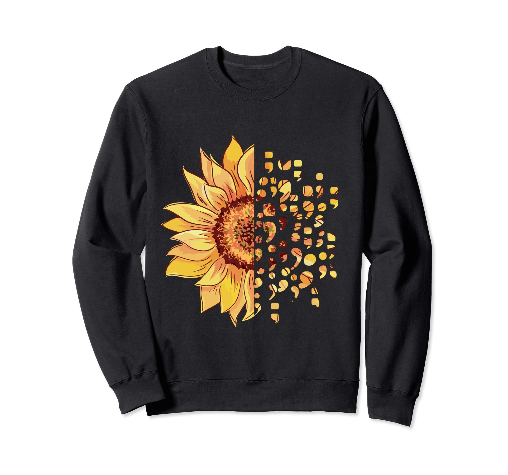 Suicide Awareness Semicolon Sweatshirt - Minimalist Print Unisex - T-Shirt, Sweatshirt, Hoodie