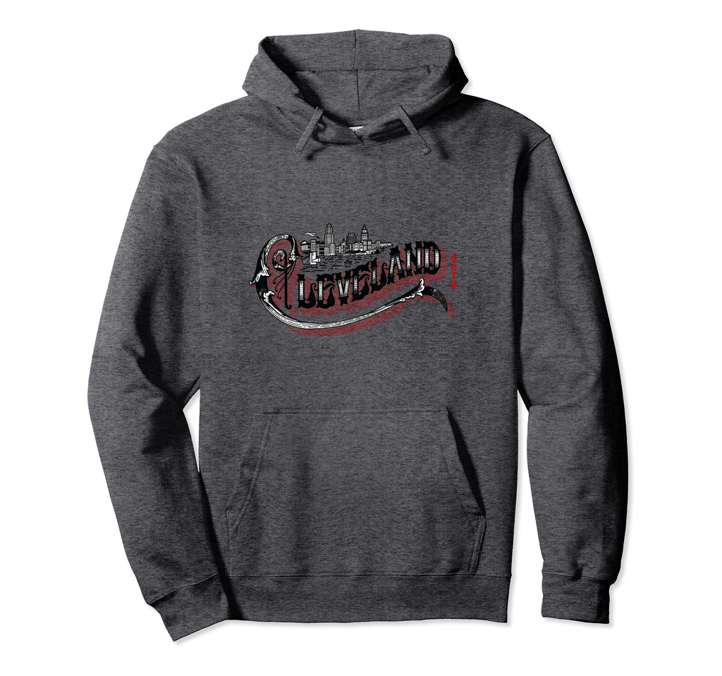 Cleveland Ohio Skyline Typography Hoodie - Minimalist Print Unisex - T-Shirt, Sweatshirt, Hoodie