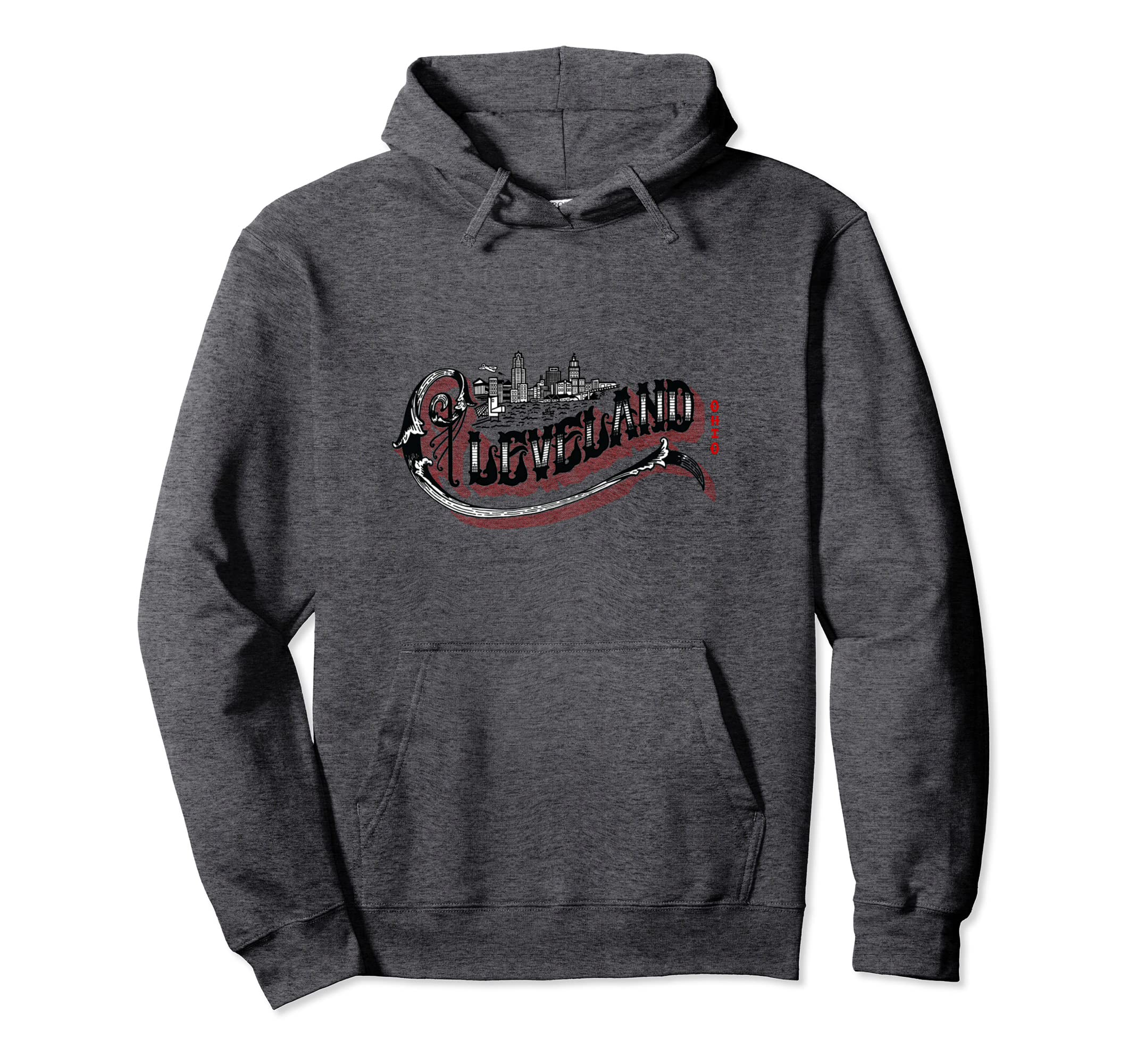 Cleveland Ohio Skyline Typography Hoodie - Minimalist Print Unisex - T-Shirt, Sweatshirt, Hoodie