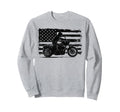 Us Flag Biker Riding Lover Sweatshirt - Trendy Graphic Men Women - T-Shirt, Sweatshirt, Hoodie
