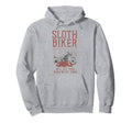Motorcycle Biker Sloth Sloth Biker Team Hoodie - Trendy Graphic for Adults - T-Shirt, Sweatshirt, Hoodie