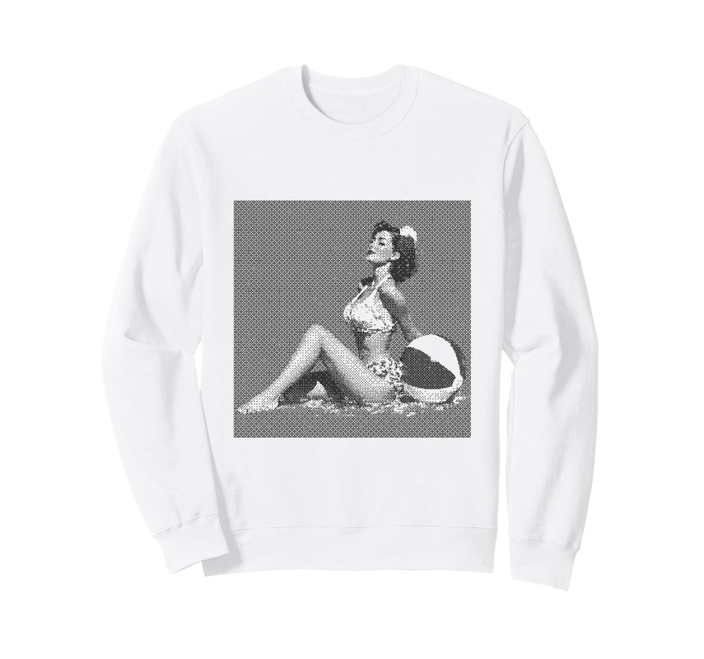 Pin Up Beach Art Sweatshirt - Novelty Apparel Unisex - T-Shirt, Sweatshirt, Hoodie