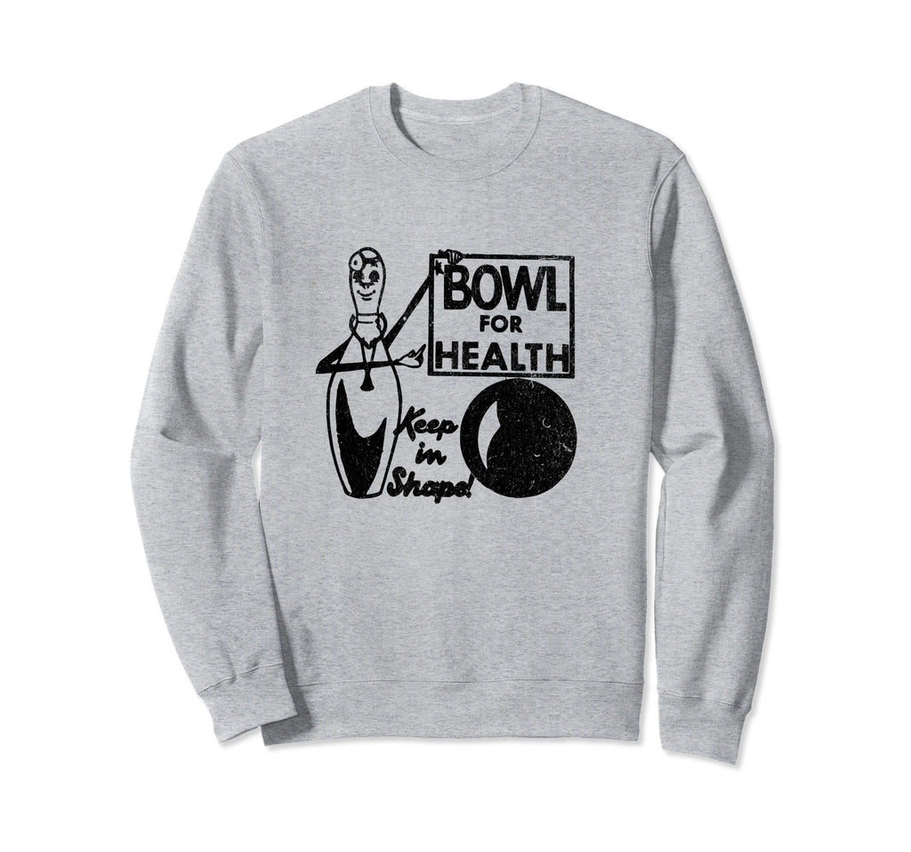 Bowl Health Bowling Matchbook Sweatshirt - Fun Novelty Design for Adults - T-Shirt, Sweatshirt, Hoodie