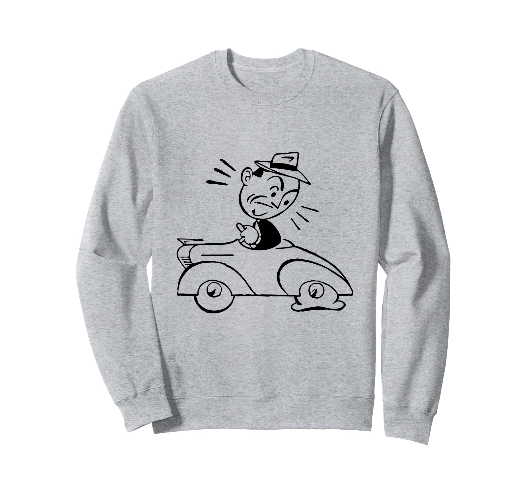 Flat Tire Car Convertible Show Sweatshirt - Custom Art Print Men Women - T-Shirt, Sweatshirt, Hoodie