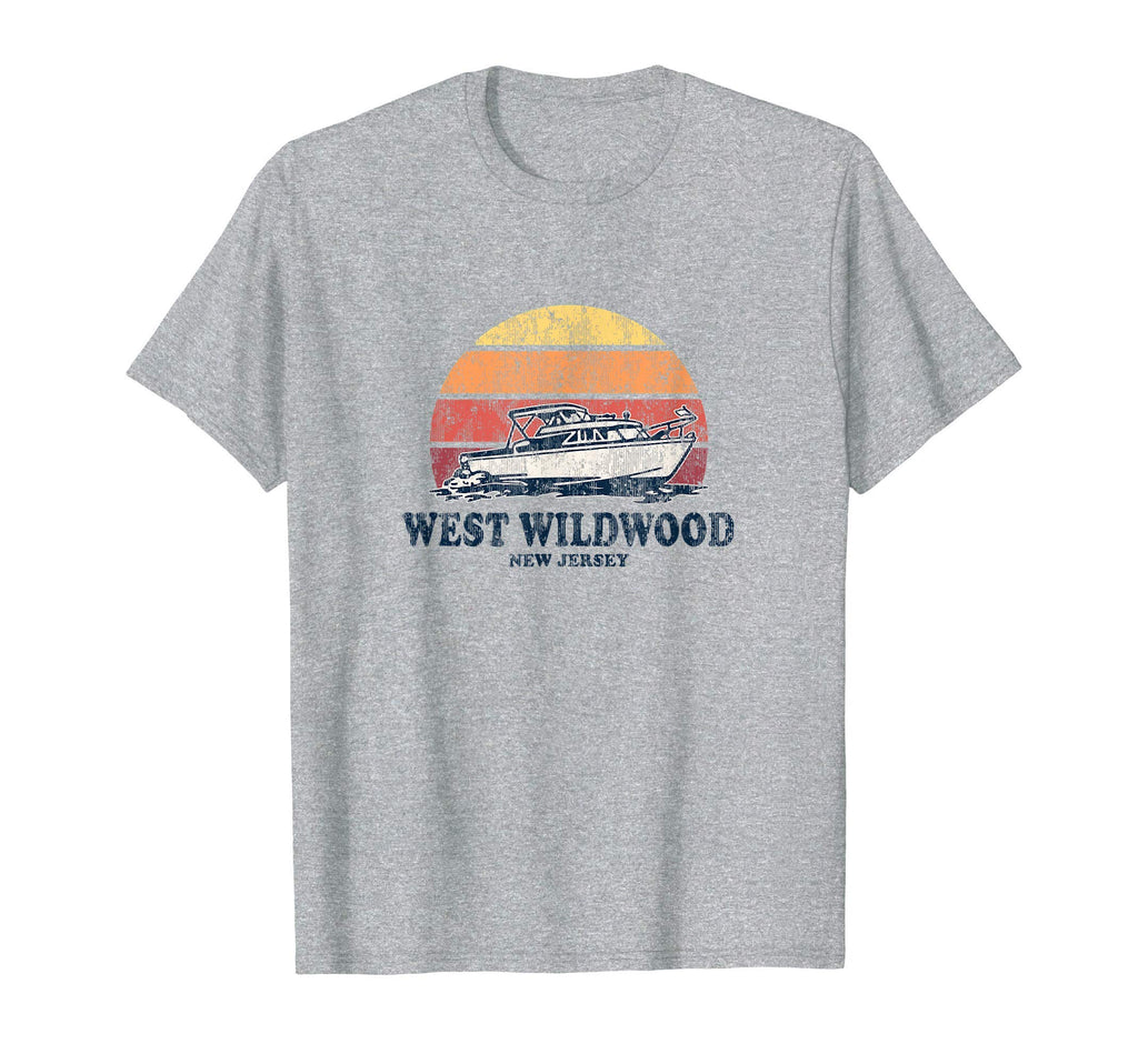 West Wildwood Nj Boating 70S Boat T-Shirt - Unique Graphic Men Women - T-Shirt, Sweatshirt, Hoodie
