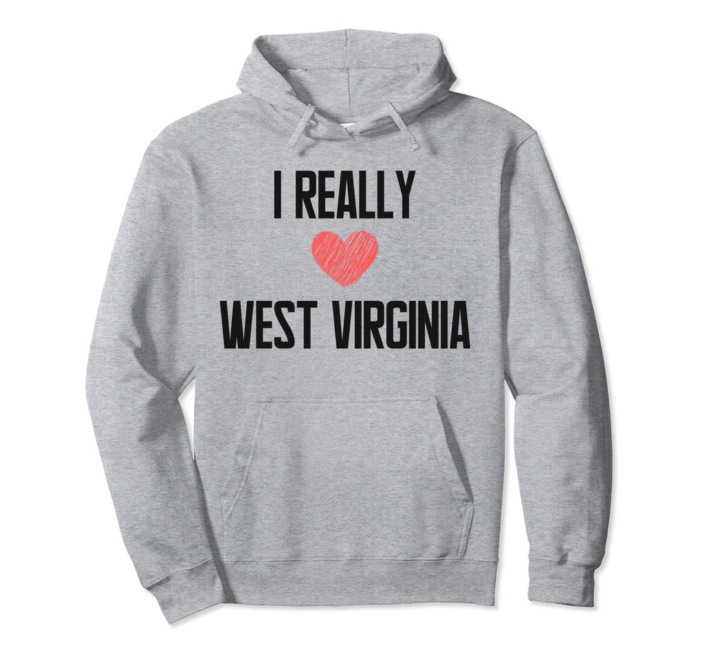 I Really Love West Virginia Heart Home Hoodie - Minimalist Print Men Women - T-Shirt, Sweatshirt, Hoodie
