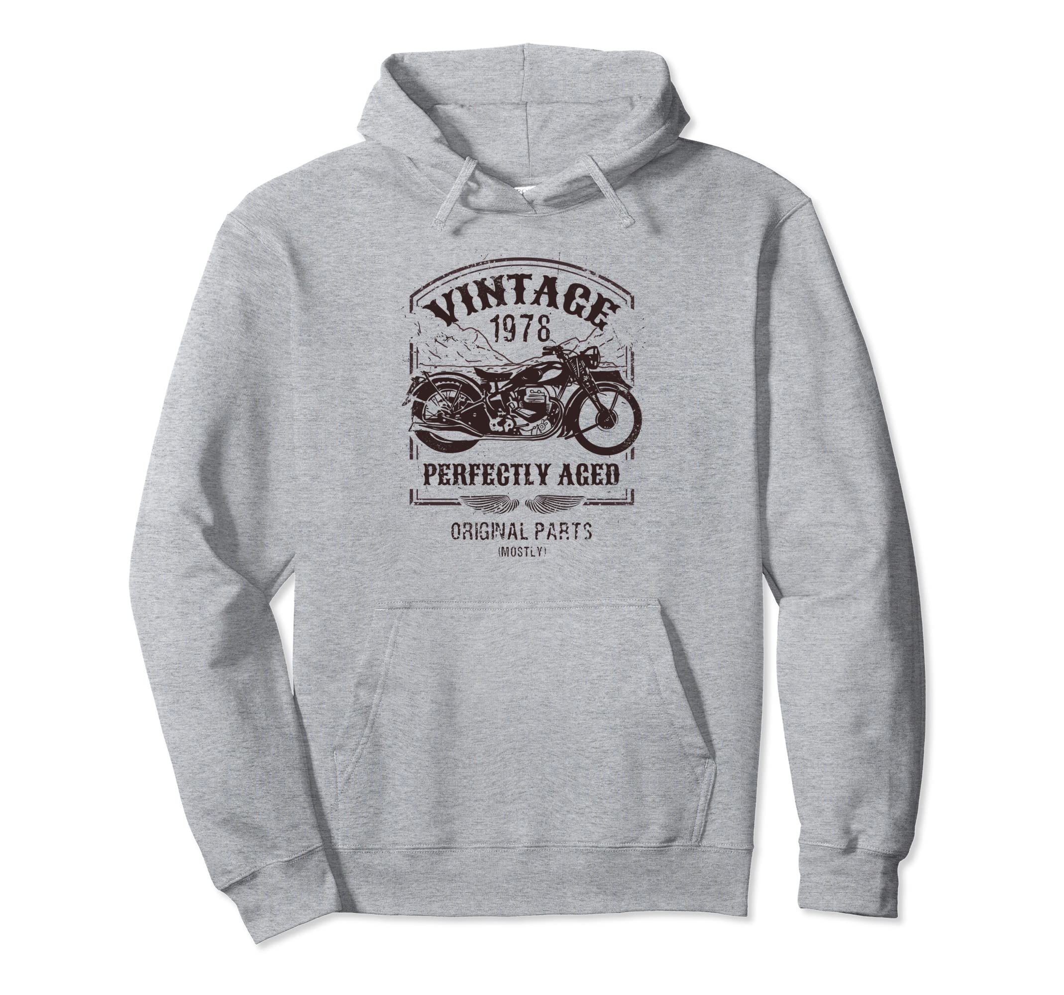 Born 1978 Motorcycle Motorbike Riders Hoodie - Streetwear Style Men Women - T-Shirt, Sweatshirt, Hoodie