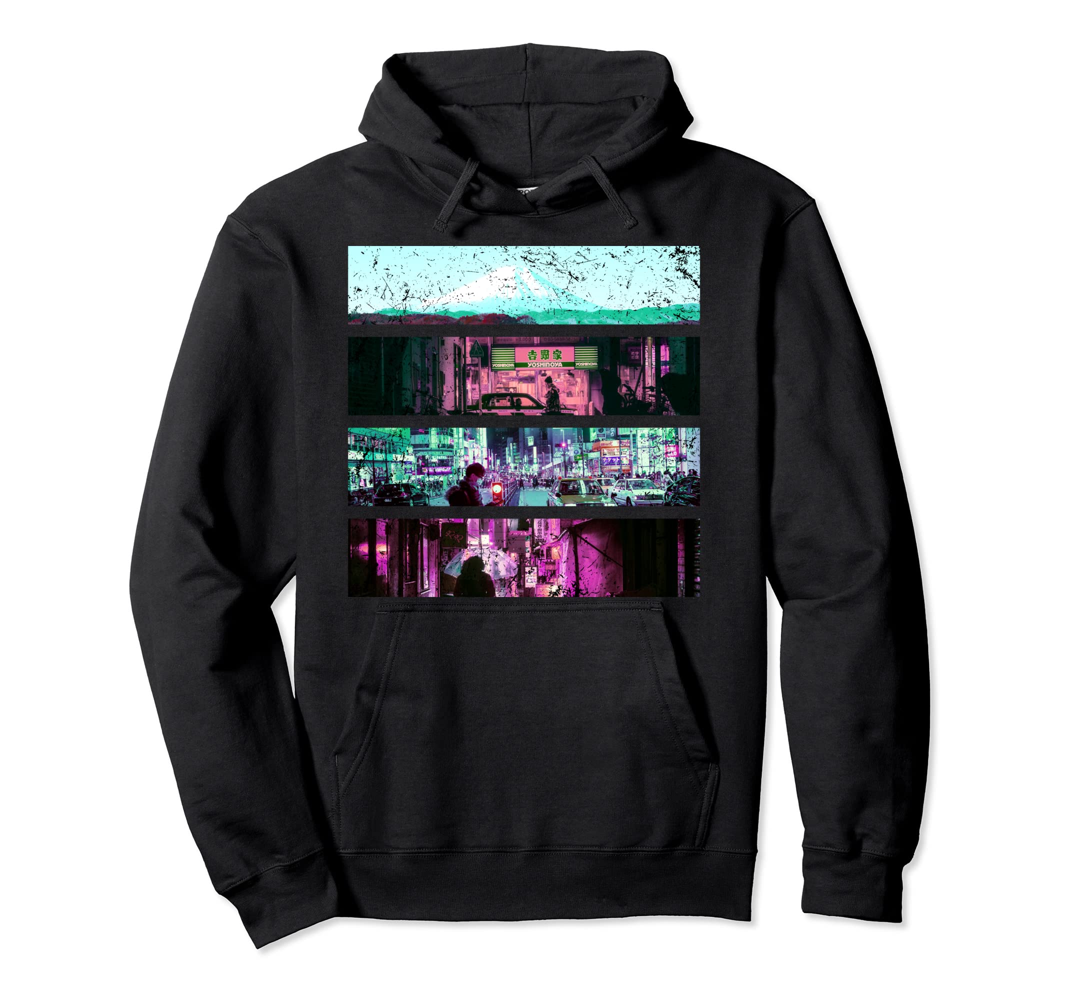 Aesthetic Vaporwave Japan 80S 90S Hoodie - Fun Novelty Design Men Women - T-Shirt, Sweatshirt, Hoodie