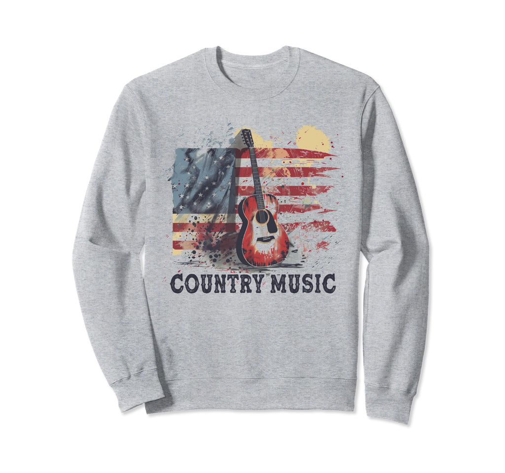 Country Music Patriotic Outlaw Sweatshirt - Fun Novelty Design Men Women - T-Shirt, Sweatshirt, Hoodie