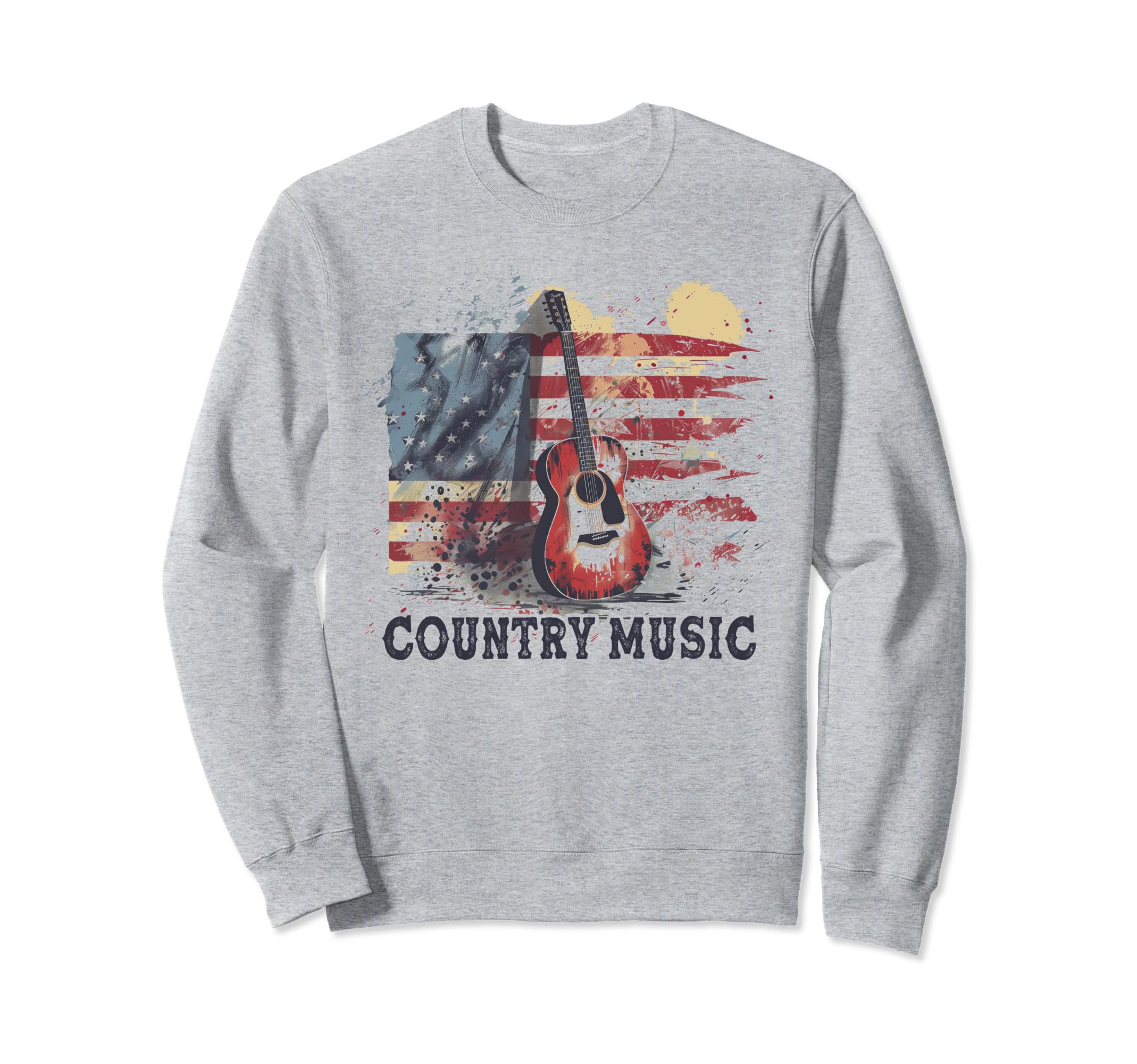 Country Music Patriotic Outlaw Sweatshirt - Fun Novelty Design Men Women - T-Shirt, Sweatshirt, Hoodie