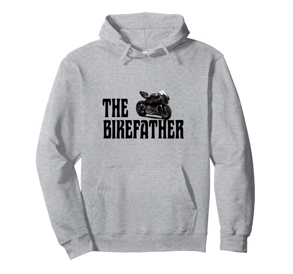 Biker Biker Dad Bikefather Funny Hoodie - Trendy Graphic for Adults - T-Shirt, Sweatshirt, Hoodie