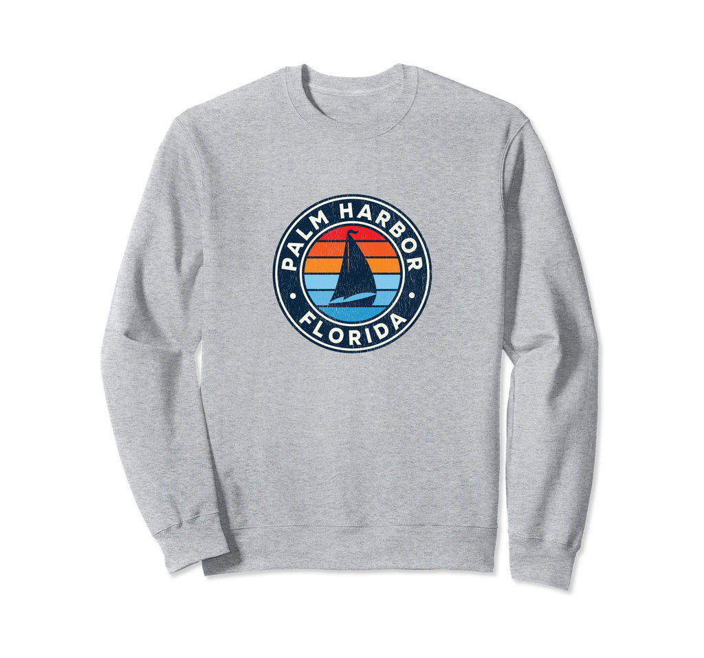 Palm Harbor Florida Fl Sailboat 70S Sweatshirt - Custom Art Print Men Women - T-Shirt, Sweatshirt, Hoodie
