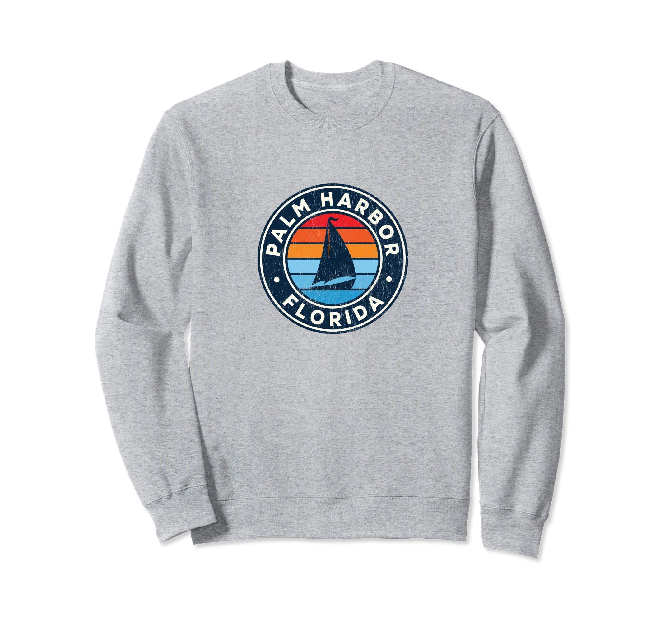 Palm Harbor Florida Fl Sailboat 70S Sweatshirt - Custom Art Print Men Women - T-Shirt, Sweatshirt, Hoodie