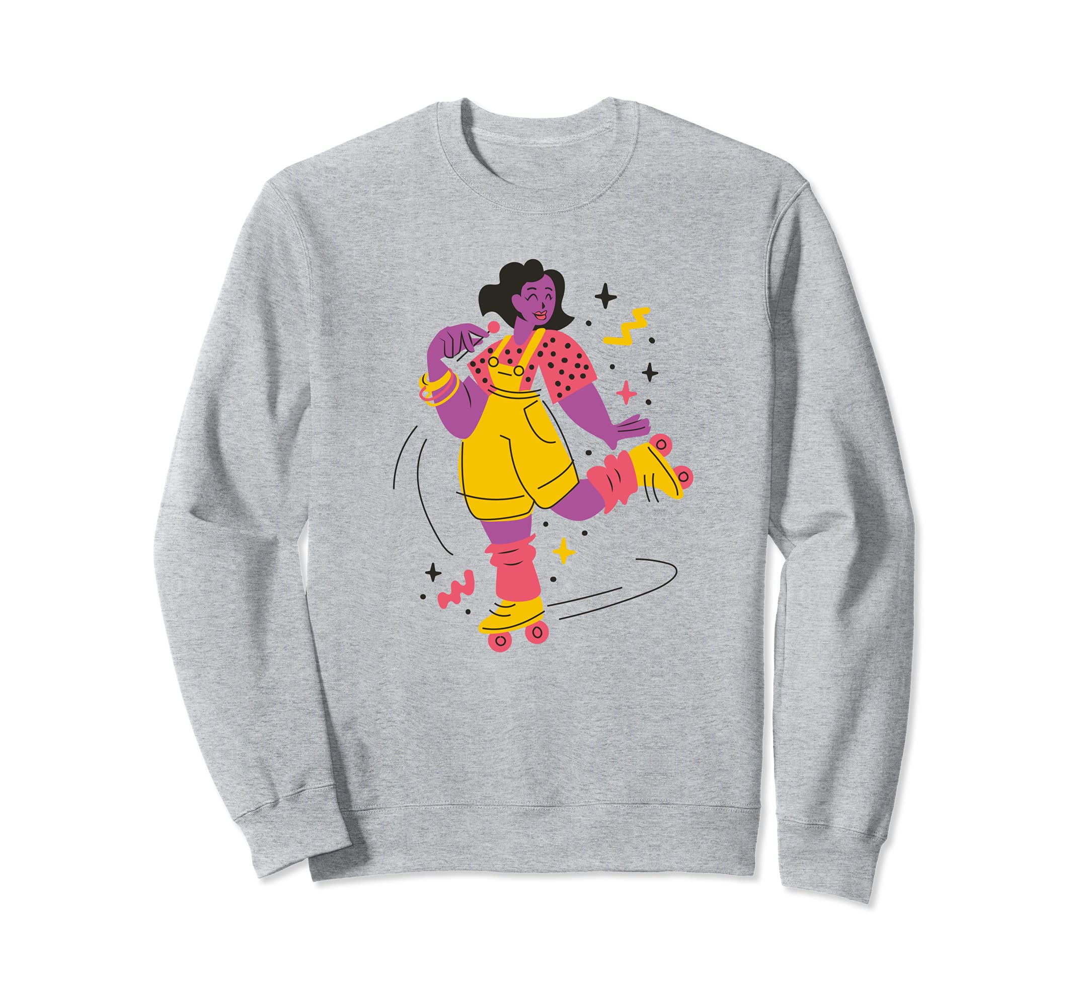 80S Rollerskating Rollerskate Sweatshirt - Streetwear Style Men Women - T-Shirt, Sweatshirt, Hoodie