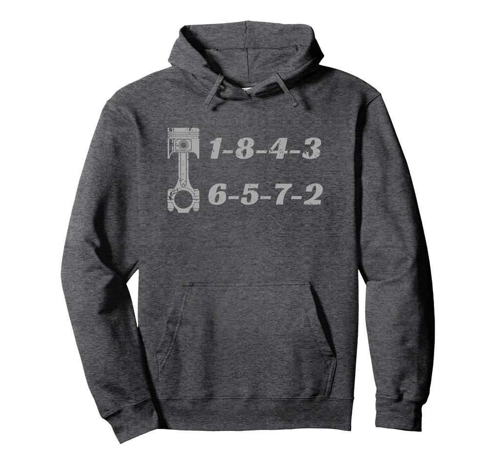 1 8 4 3 6 5 7 2 Firing Order Small Block Hoodie - Trendy Graphic Unisex - T-Shirt, Sweatshirt, Hoodie