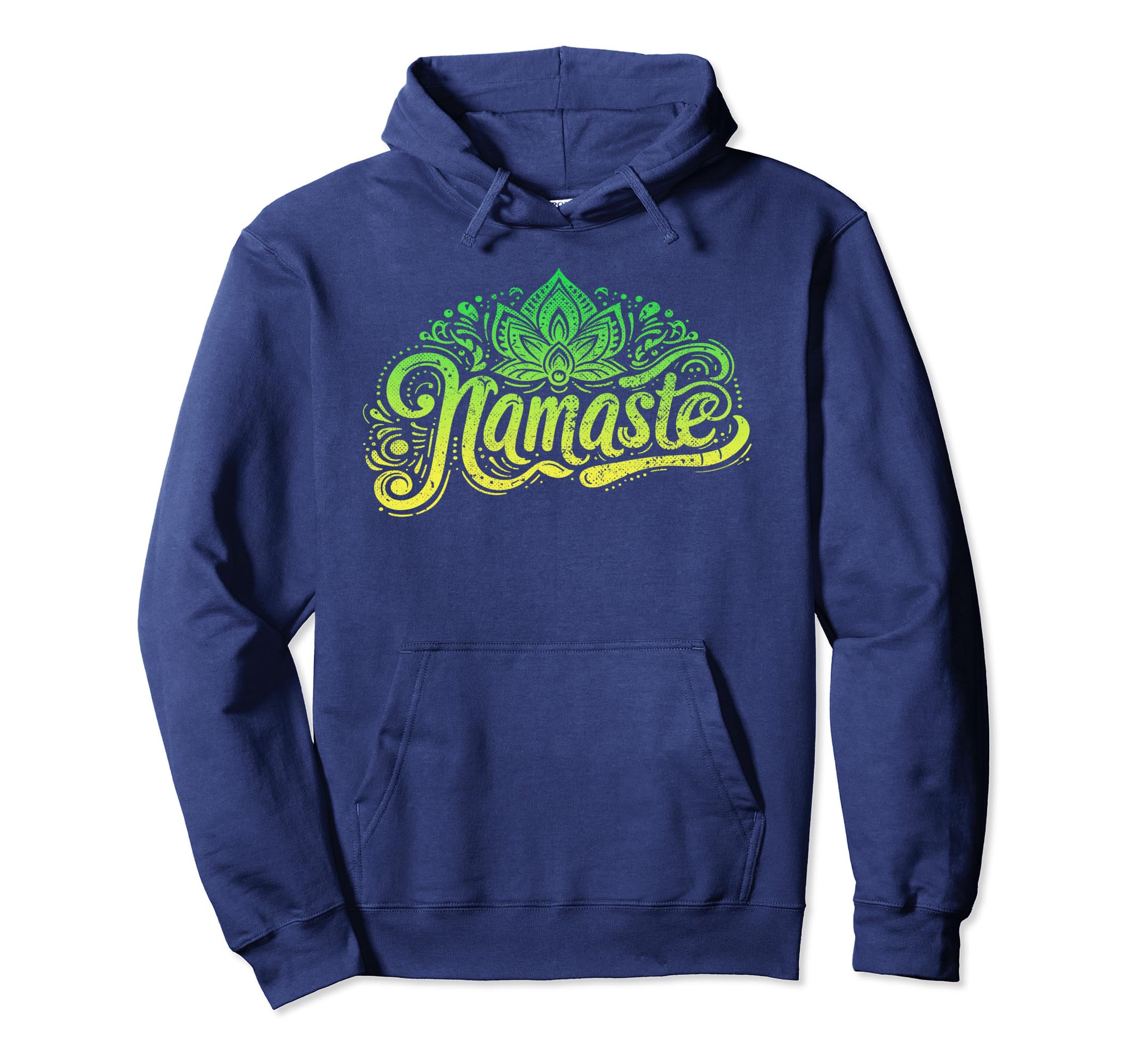 Namaste Yoga Meditation Zen Lotus Hoodie - Fun Novelty Design Men Women - T-Shirt, Sweatshirt, Hoodie