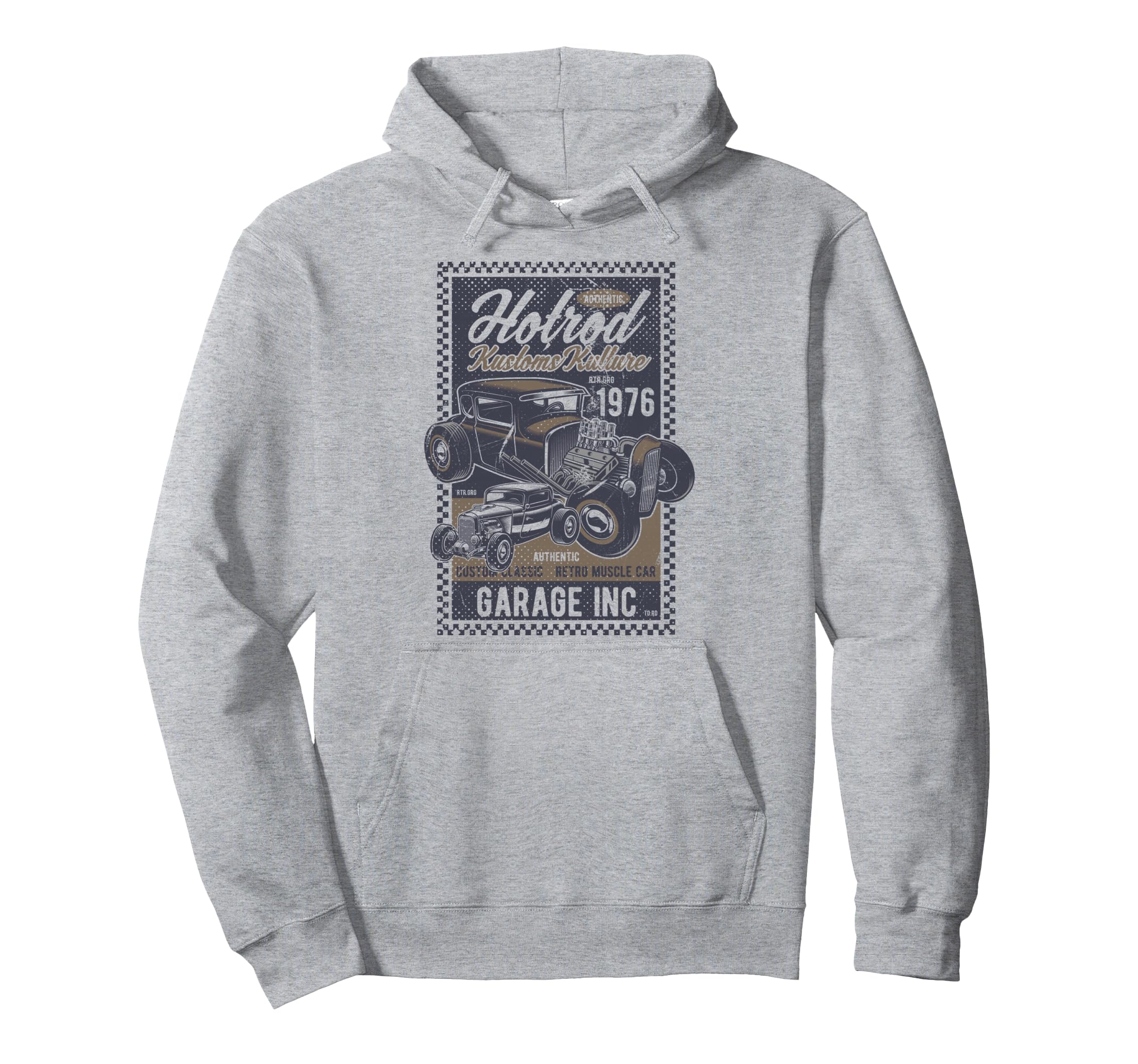Hot Rod Kustoms Kulture Mens Car Hoodie - Aesthetic Graphic Unisex - T-Shirt, Sweatshirt, Hoodie