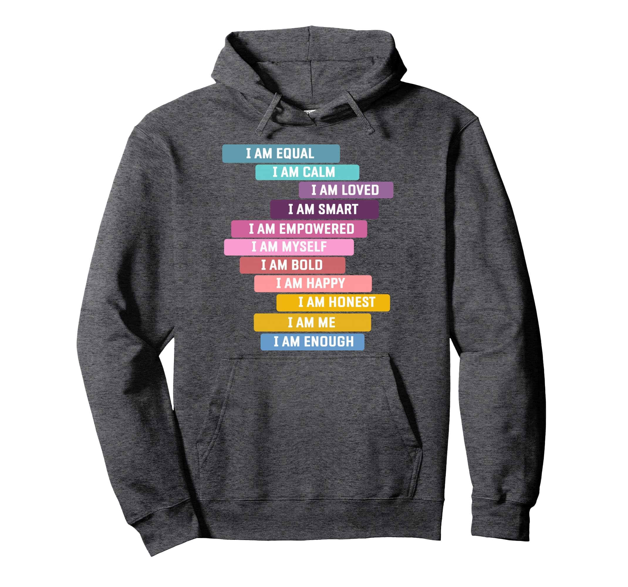 Positive Affirmations Growth Mindset Hoodie - Streetwear Style for Adults - T-Shirt, Sweatshirt, Hoodie