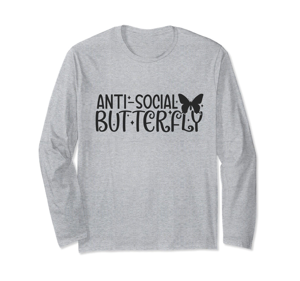 Anti Butterfly Social Shy Introverted T-Shirt - Trendy Graphic Men Women - T-Shirt, Sweatshirt, Hoodie