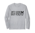 Anti Butterfly Social Shy Introverted T-Shirt - Trendy Graphic Men Women - T-Shirt, Sweatshirt, Hoodie
