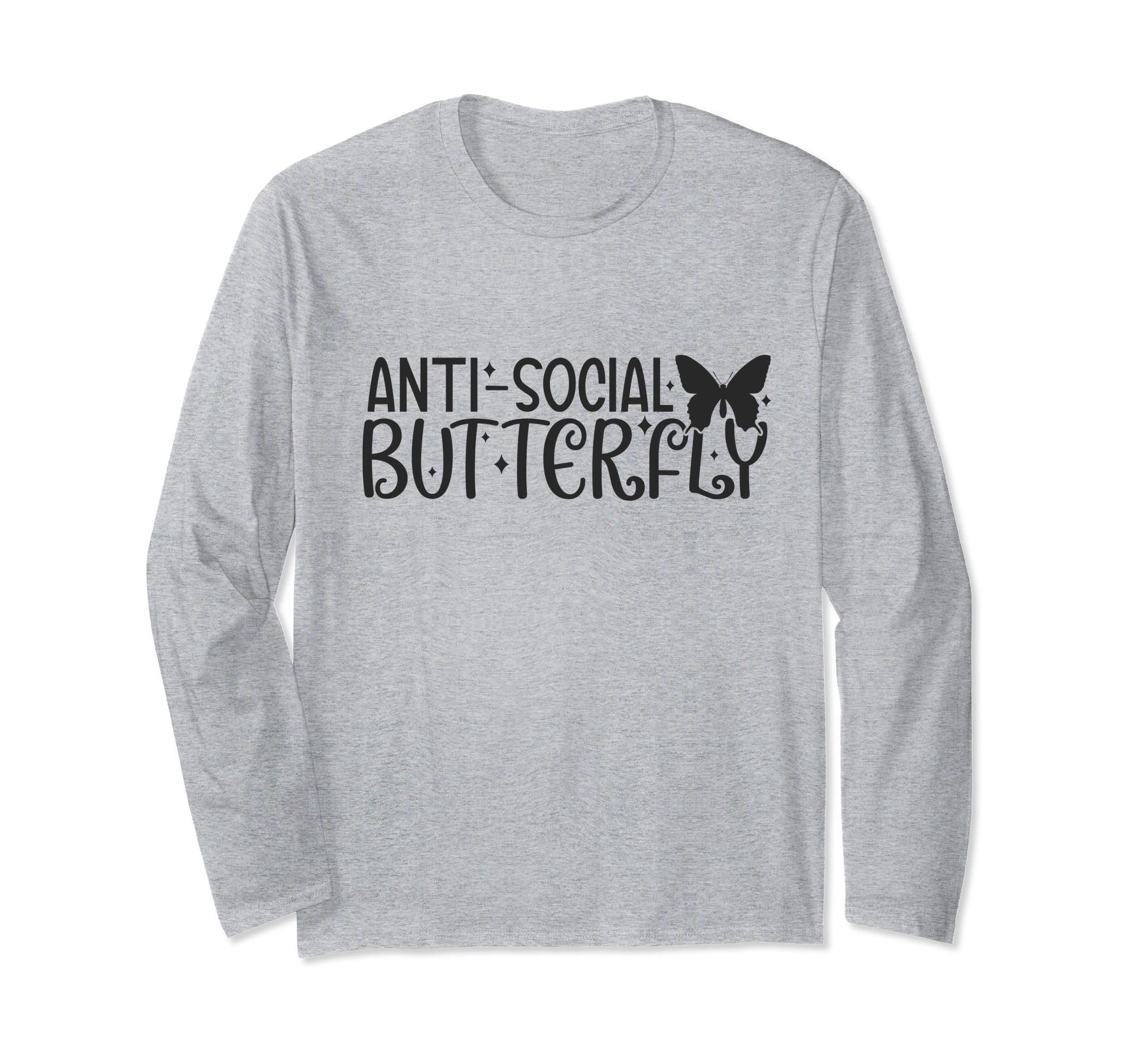 Anti Butterfly Social Shy Introverted T-Shirt - Trendy Graphic Men Women - T-Shirt, Sweatshirt, Hoodie