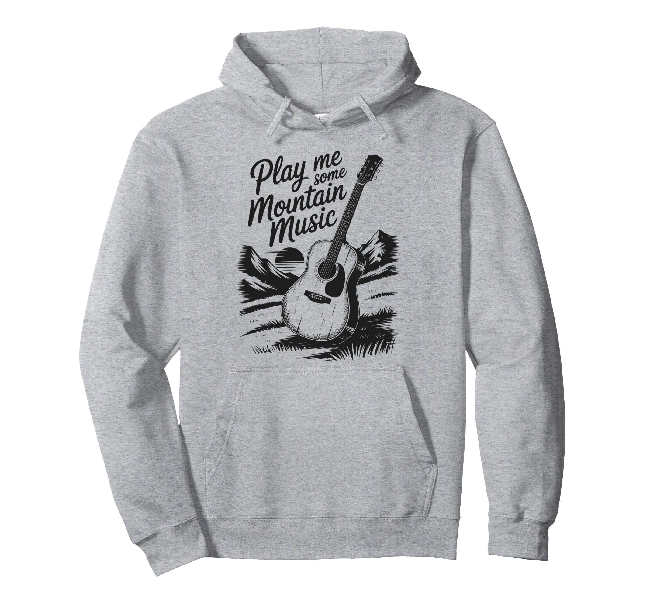 Play Me Some Mountain Music Country Hoodie - Aesthetic Graphic Unisex - T-Shirt, Sweatshirt, Hoodie
