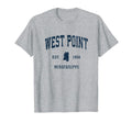 West Point Mississippi Ms T-Shirt - Casual Everyday Wear Men Women - T-Shirt, Sweatshirt, Hoodie