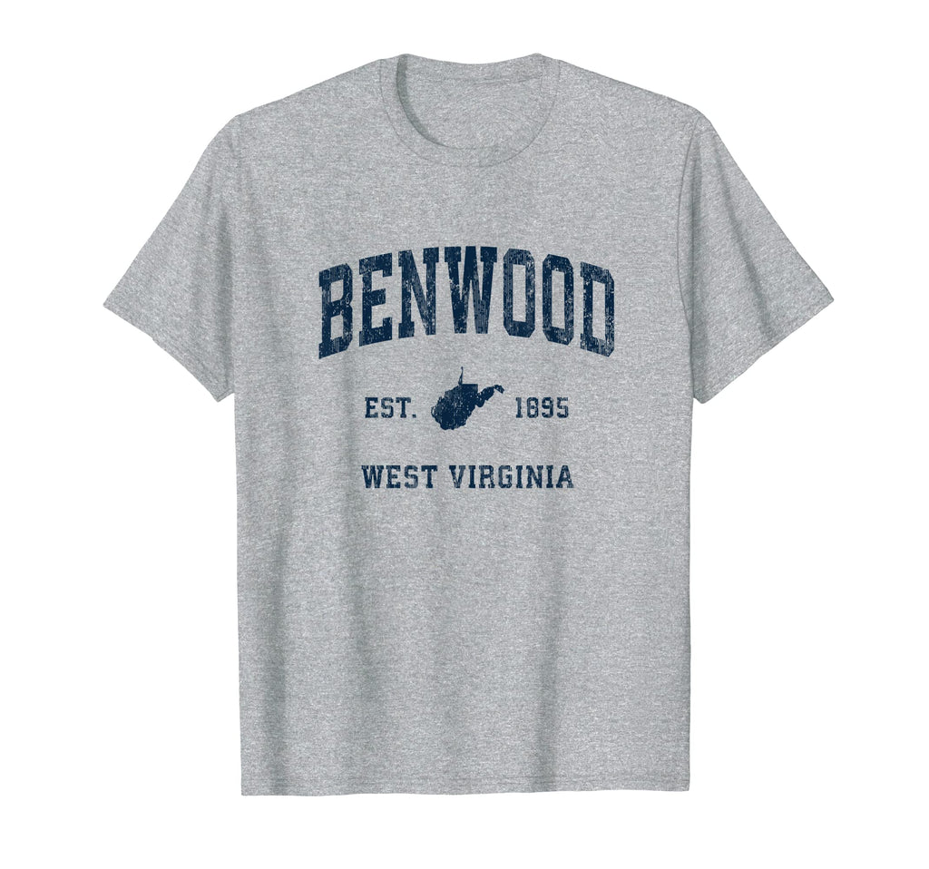 Benwood West Virginia Wv Athletic T-Shirt - Custom Art Print Men Women - T-Shirt, Sweatshirt, Hoodie