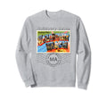 Salisbury Beach Massachusetts Postcard Sweatshirt - Unique Graphic Unisex - T-Shirt, Sweatshirt, Hoodie