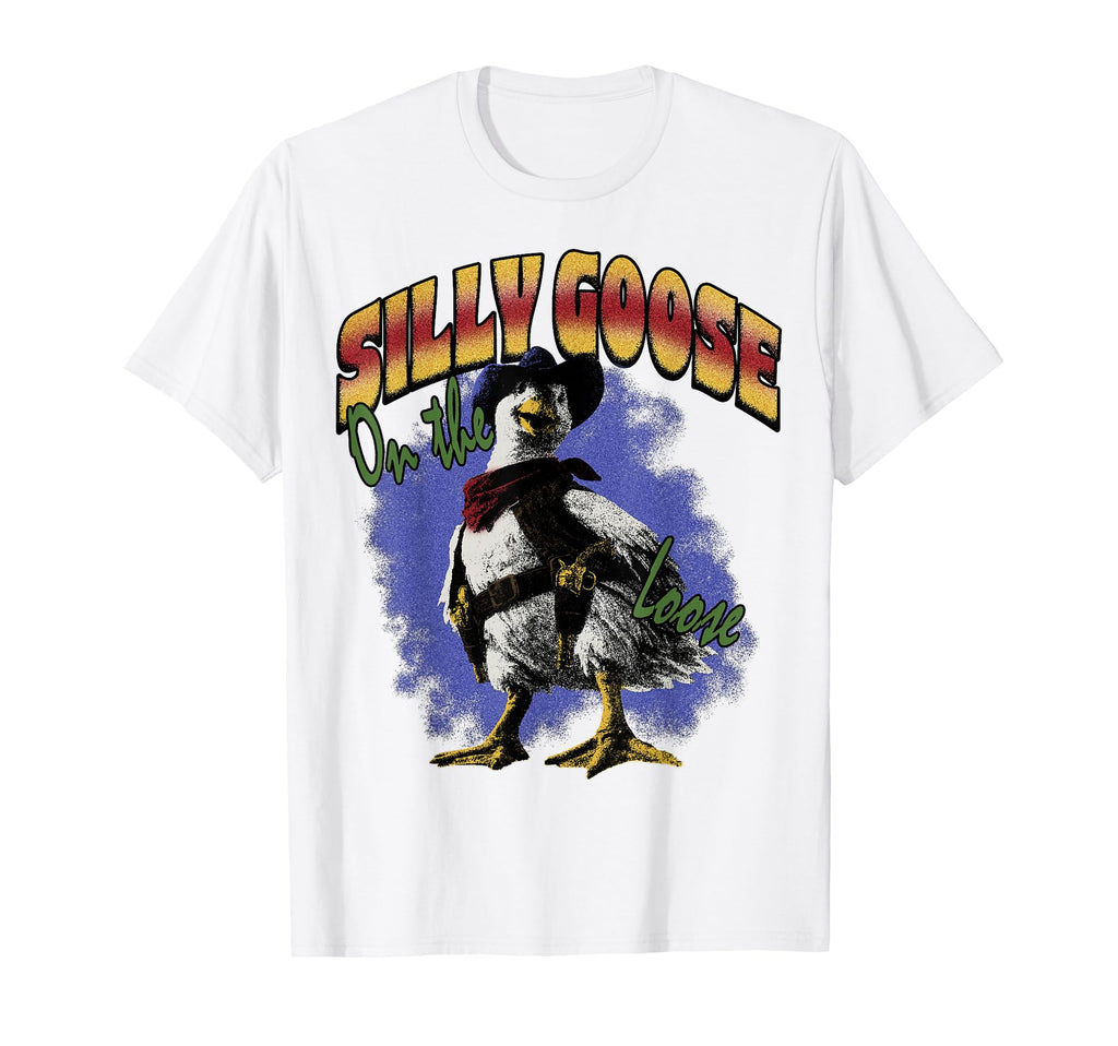 Silly Goose Loose Funny Cowboy Western T-Shirt - Custom Art Print Men Women - T-Shirt, Sweatshirt, Hoodie