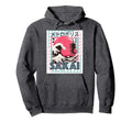 Sakai City 80S Synthwave Kanagawa Wave Hoodie - Minimalist Print Unisex - T-Shirt, Sweatshirt, Hoodie
